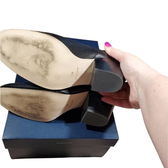 COLE Haan Tioga bootie II black leather size 11 - Picture 6 of 13